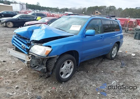 2006 Toyota Highlander Limited V6 из США, поврежденный, VIN JTEDP21A260112920